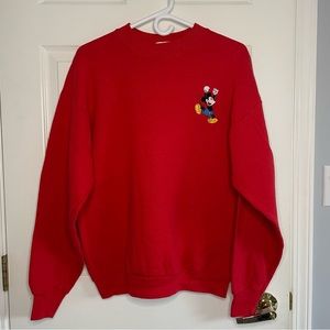 Vintage Red Mickey Mouse Sweater